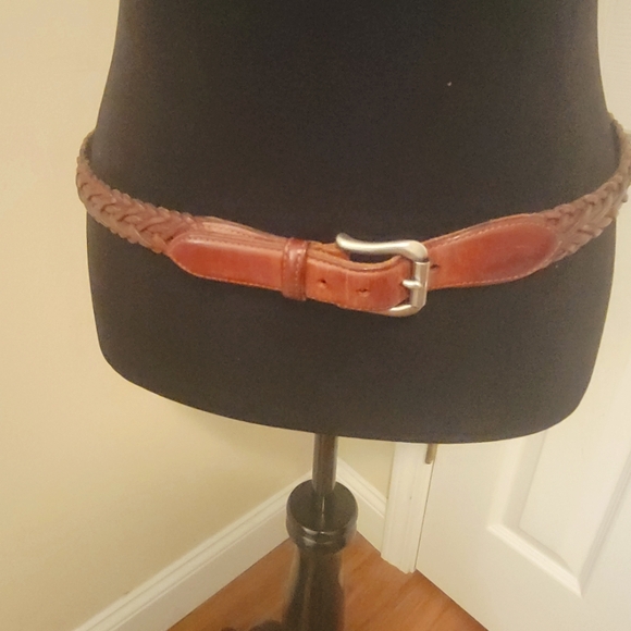Coach Other - Coach Woven Leather British Tan Belt Size 38
